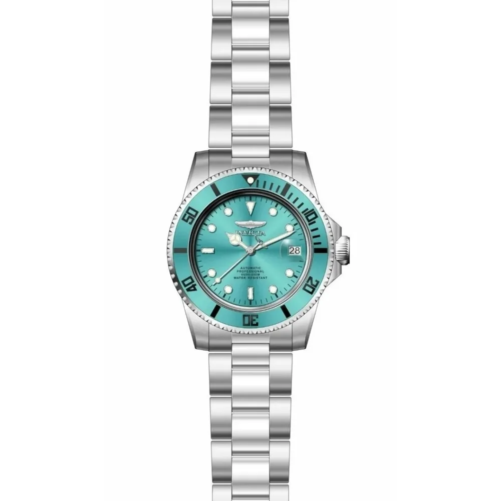NWT 49910 Invicta Pro Diver Forge Stainless Automatic Mens Watch 40mm Aqua RARE